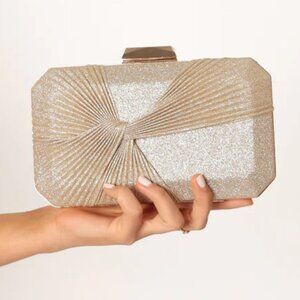 NEW Petal + Pup Estelle Clutch - Elegant - Evening - Gold